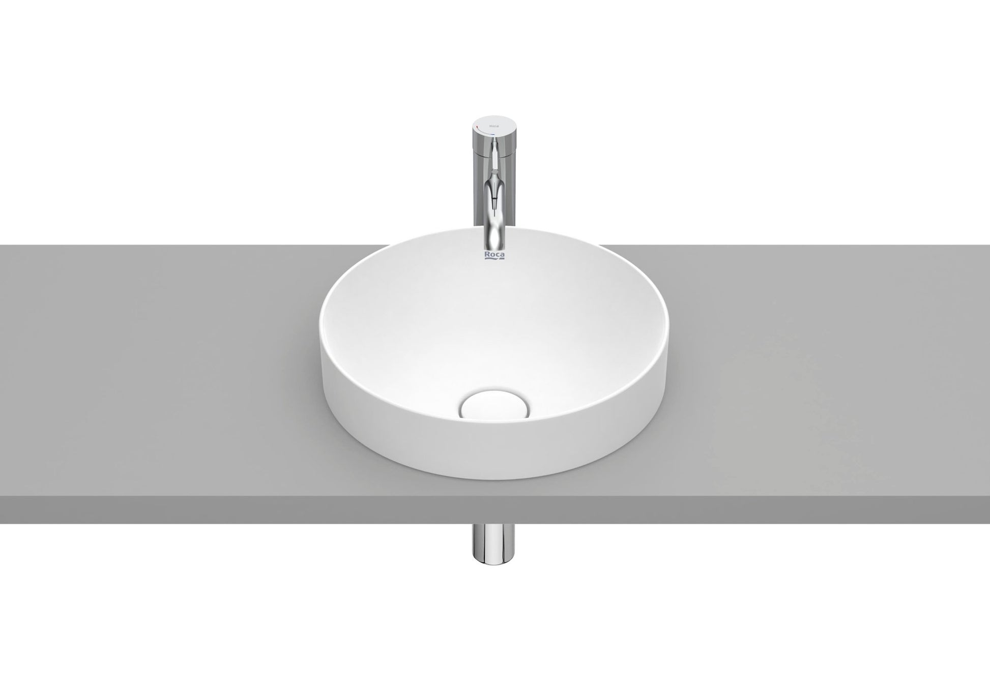 Roca - Inspira Round - Lavabo de Fineceramic® de sobre encimera - BricoandPool