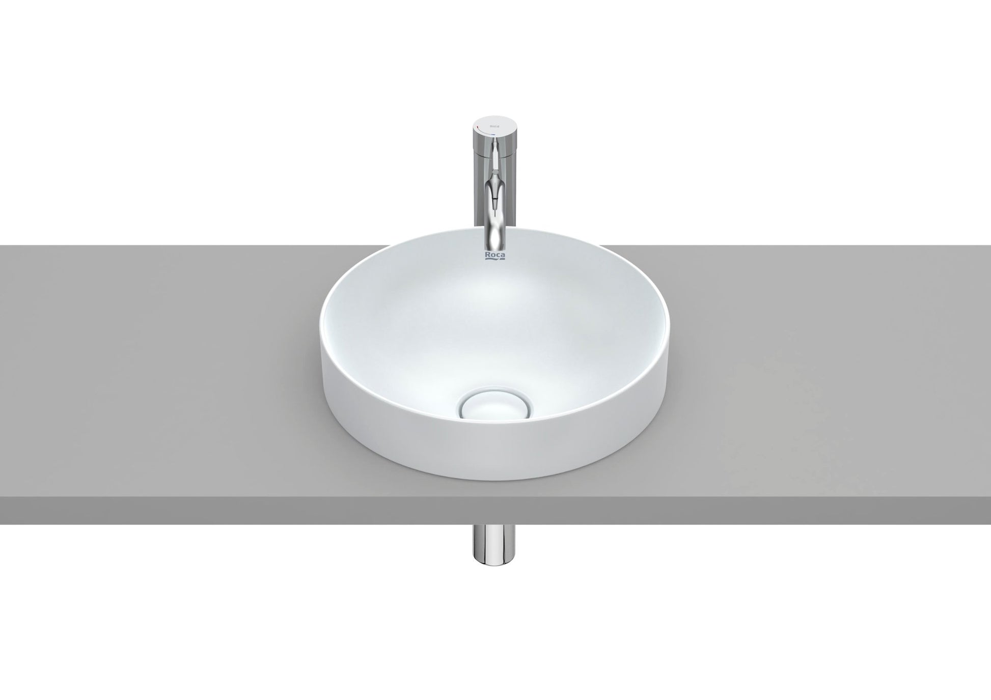 Roca - Inspira Round - Lavabo de Fineceramic® de sobre encimera - BricoandPool