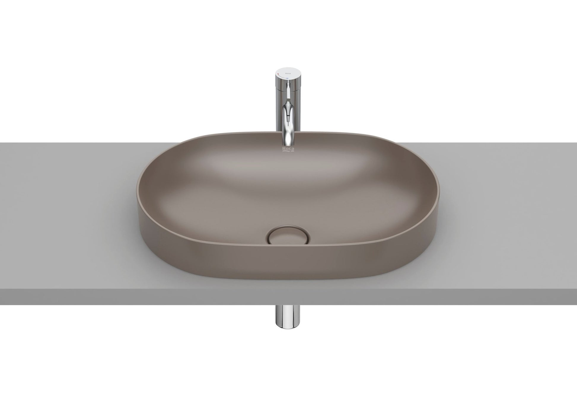 Roca - Inspira Round - Lavabo de Fineceramic® de sobre encimera - BricoandPool