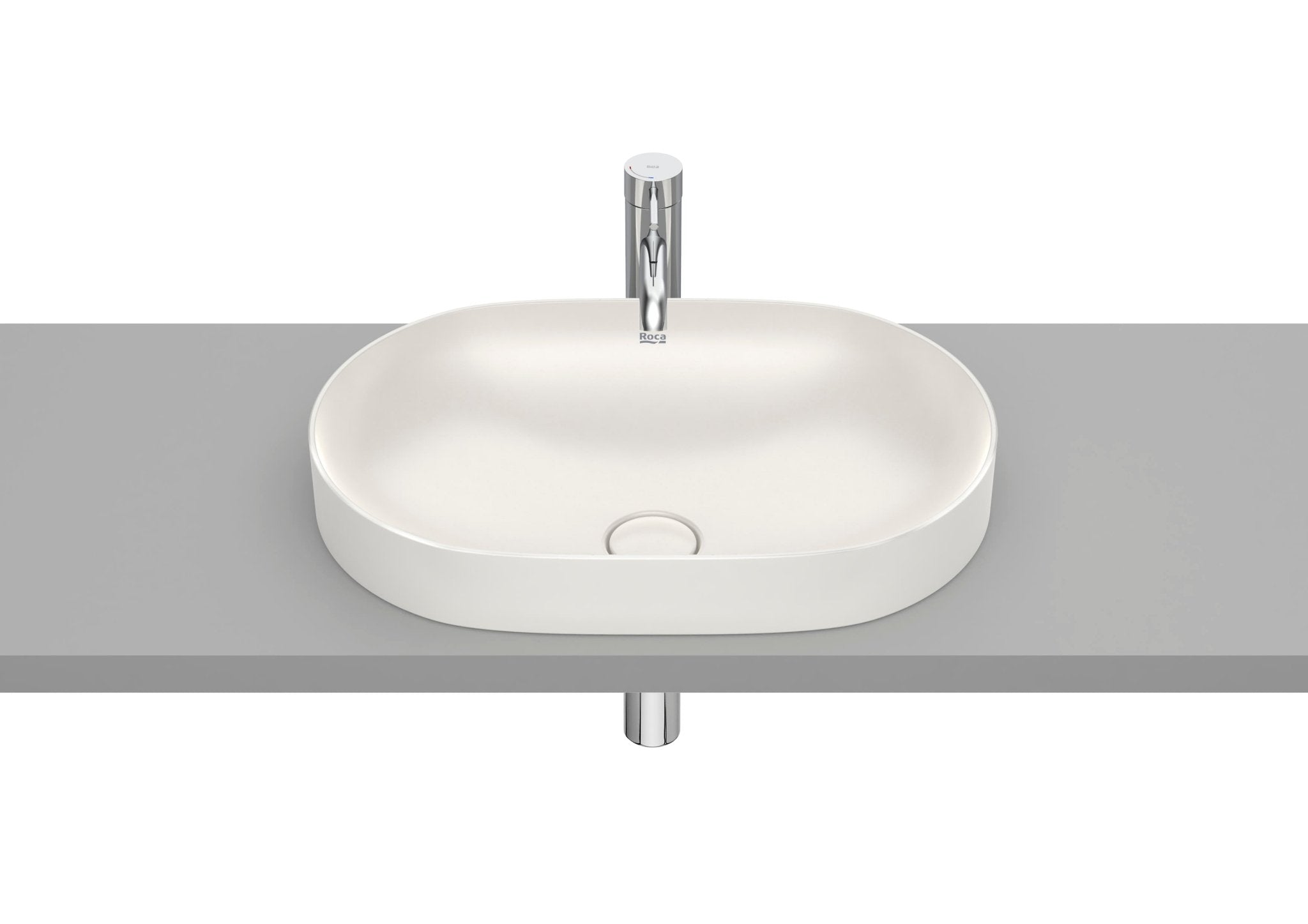 Roca - Inspira Round - Lavabo de Fineceramic® de sobre encimera - BricoandPool