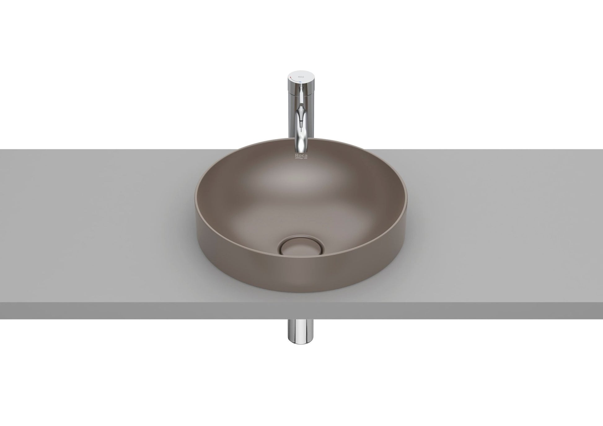 Roca - Inspira Round - Lavabo de Fineceramic® de sobre encimera - BricoandPool