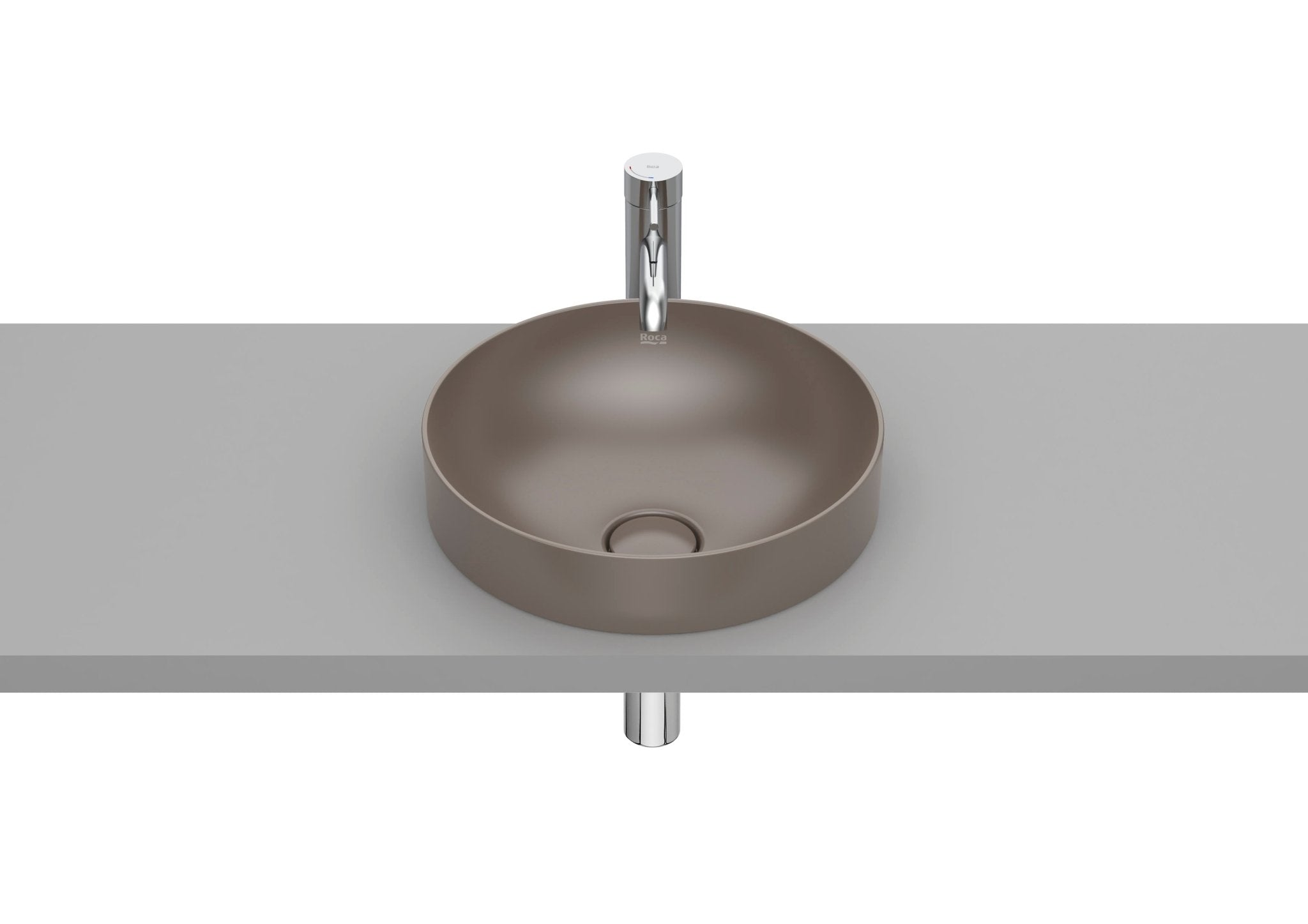 Roca - Inspira Round - Lavabo de Fineceramic® de sobre encimera - BricoandPool