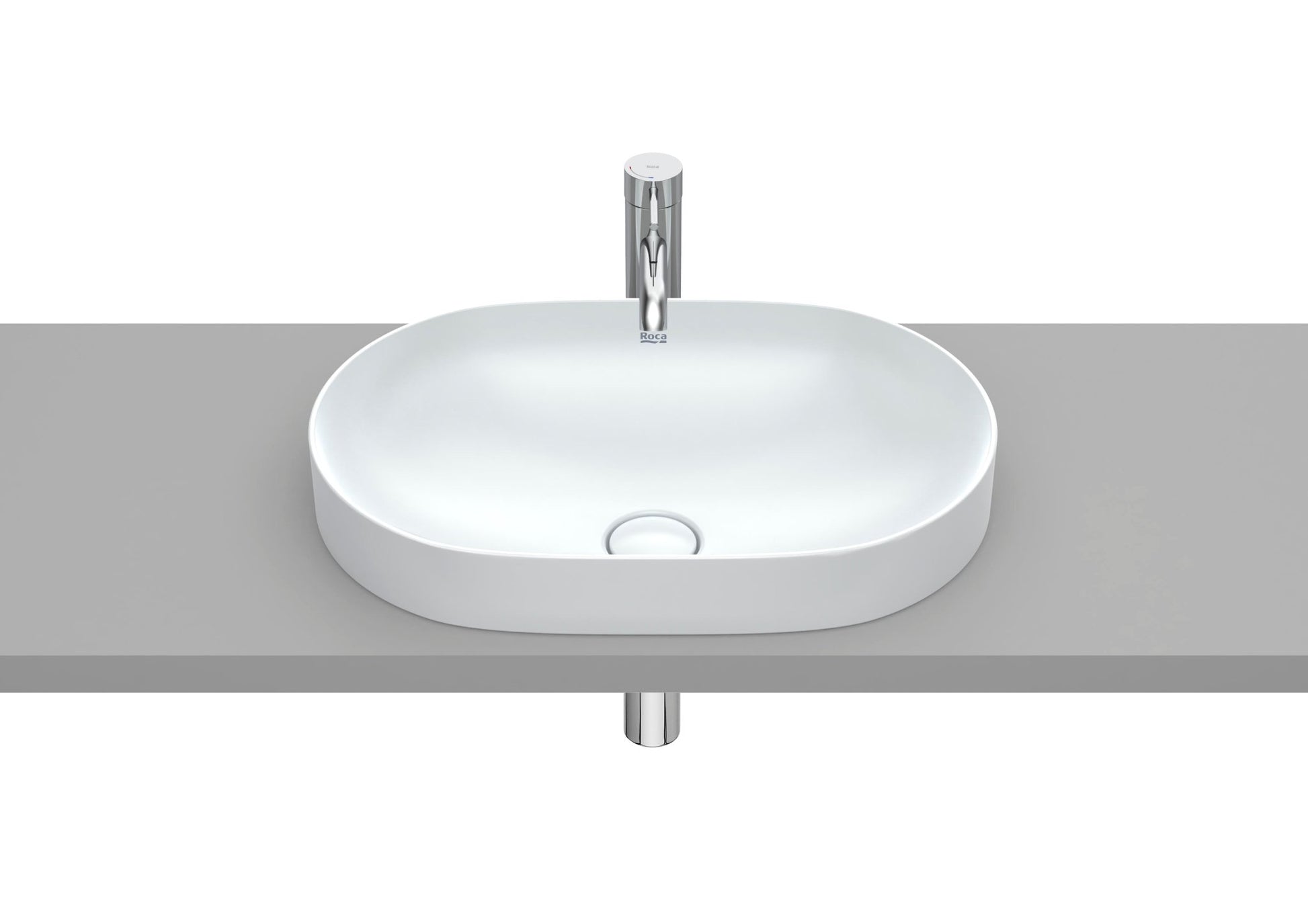 Roca - Inspira Round - Lavabo de Fineceramic® de sobre encimera - BricoandPool