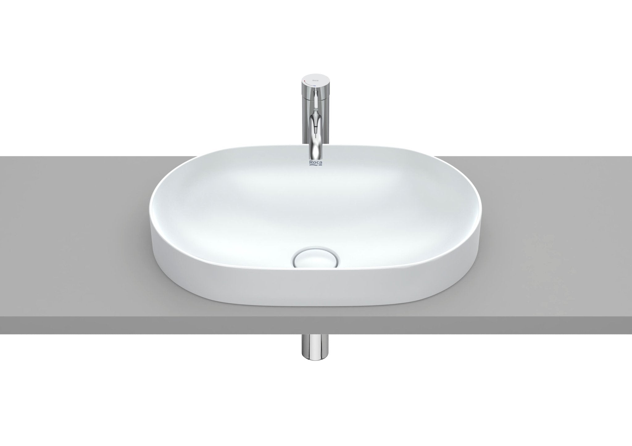 Roca - Inspira Round - Lavabo de Fineceramic® de sobre encimera - BricoandPool