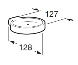 Roca - Jabonera de pared A816371001 - BricoandPool