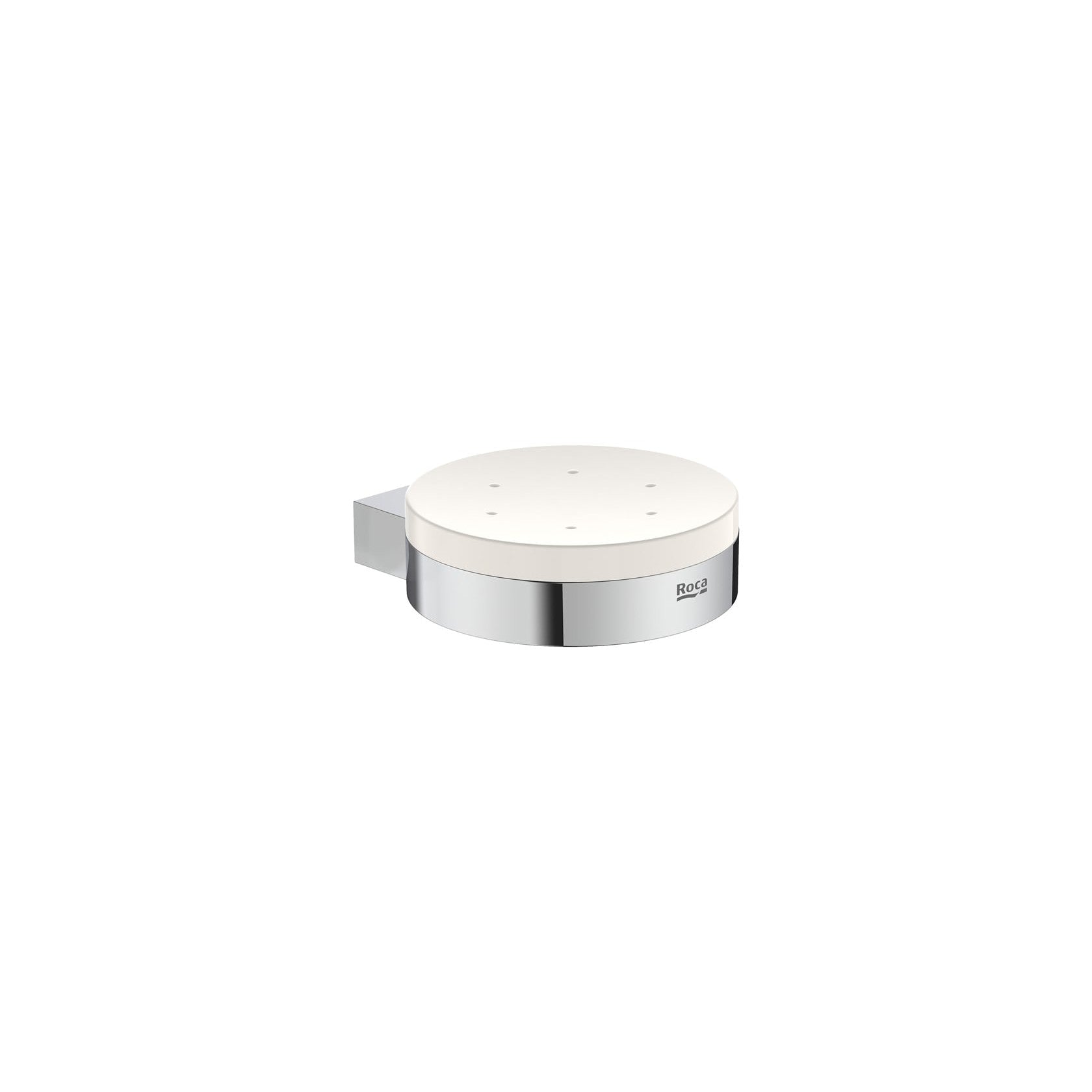 Roca - Jabonera de pared Hotels Round Cromado A817591C00 - BricoandPool