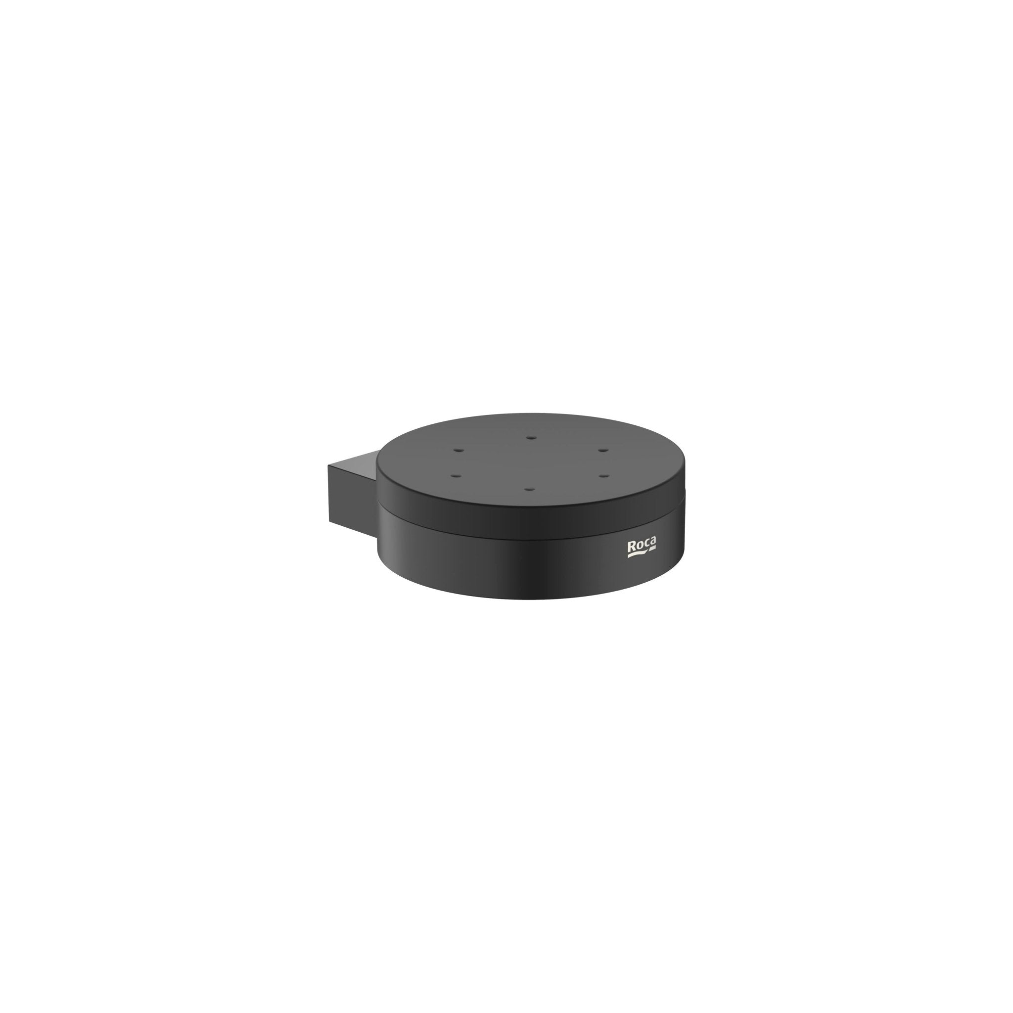 Roca - Jabonera de pared Hotels Round Negro Mate A817591C40 - BricoandPool