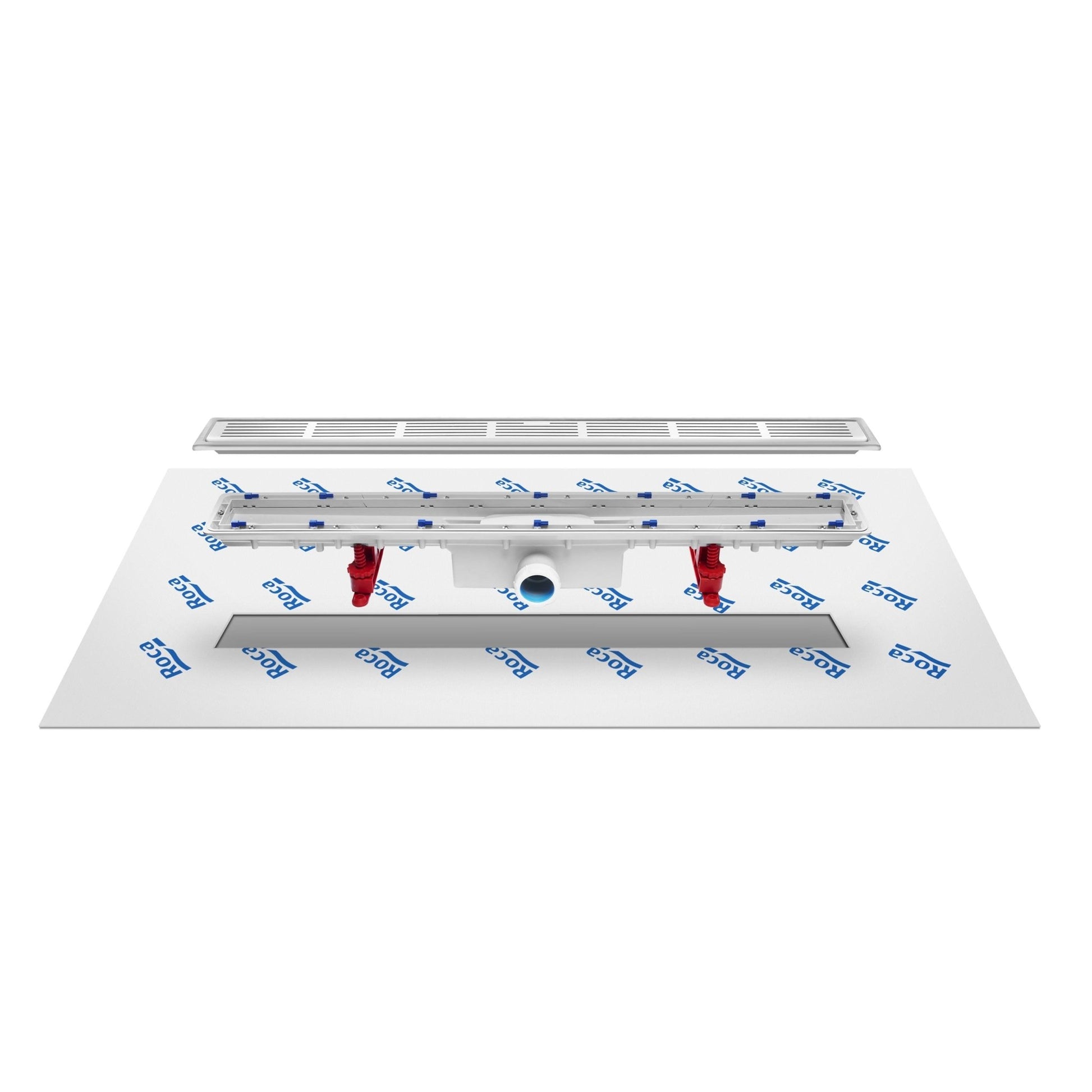 Roca - Juego de desagüe In - Drain Channel con tela geotextil premontada 65x5cm - BricoandPool