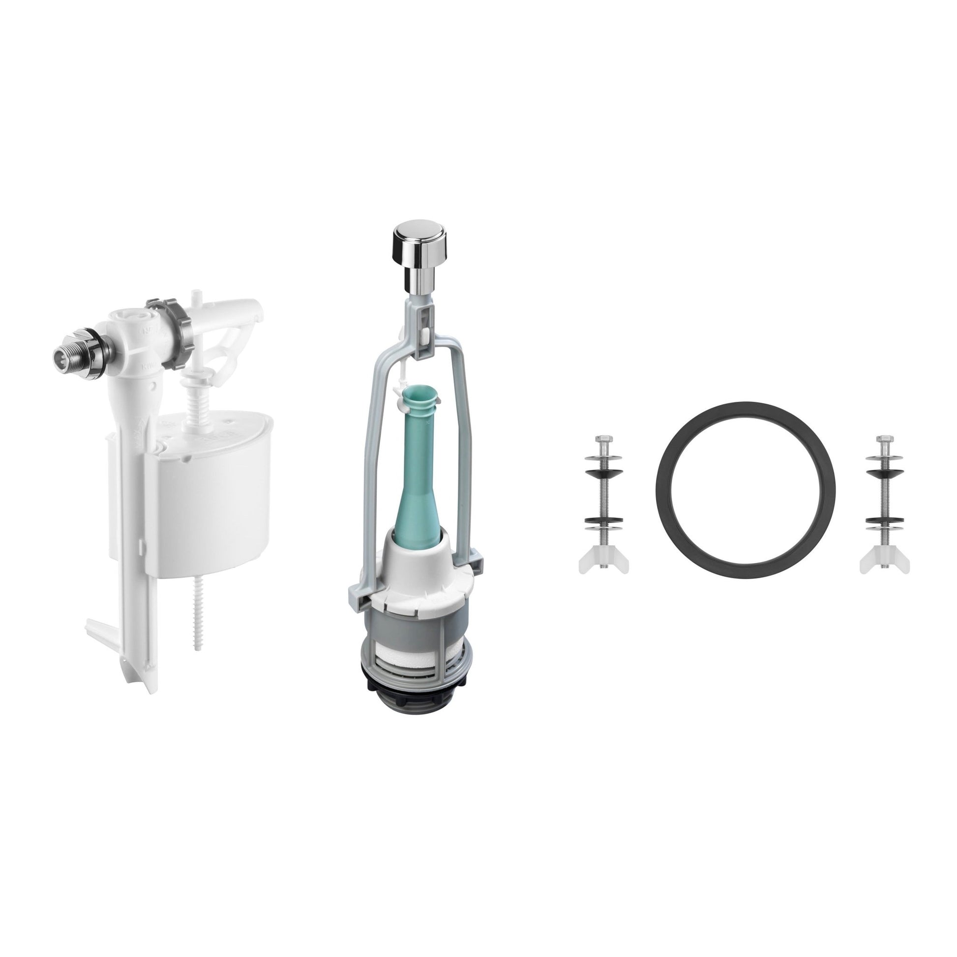 Roca - Juego de mecanismos de descarga simple con alimentación lateral AH0003900R - BricoandPool