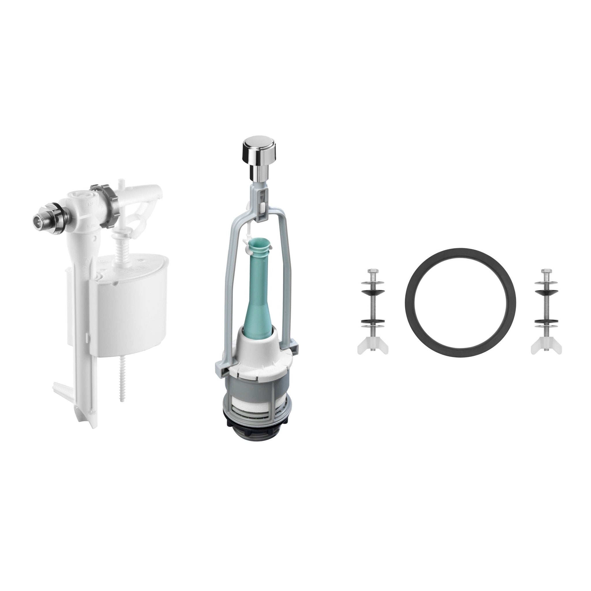 Roca - Juego de mecanismos de descarga simple con alimentación lateral AH0003900R - BricoandPool