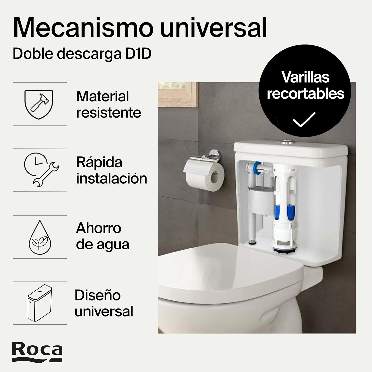 Roca - Kit Mecanismo Descarga AH0003600R - BricoandPool
