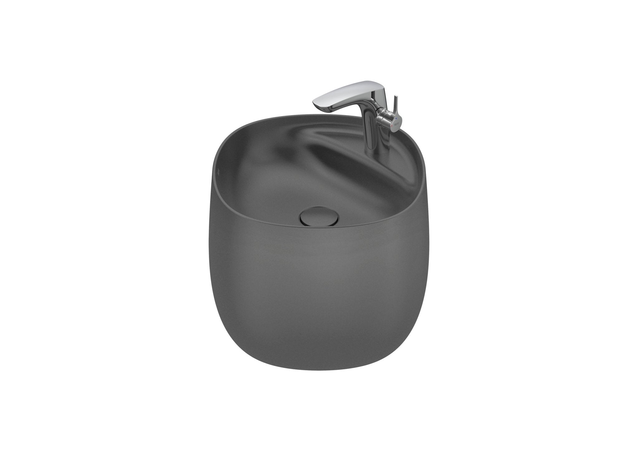 Roca - Lavabo Beyond de Fineceramic® mural con semipedestal integrado - BricoandPool