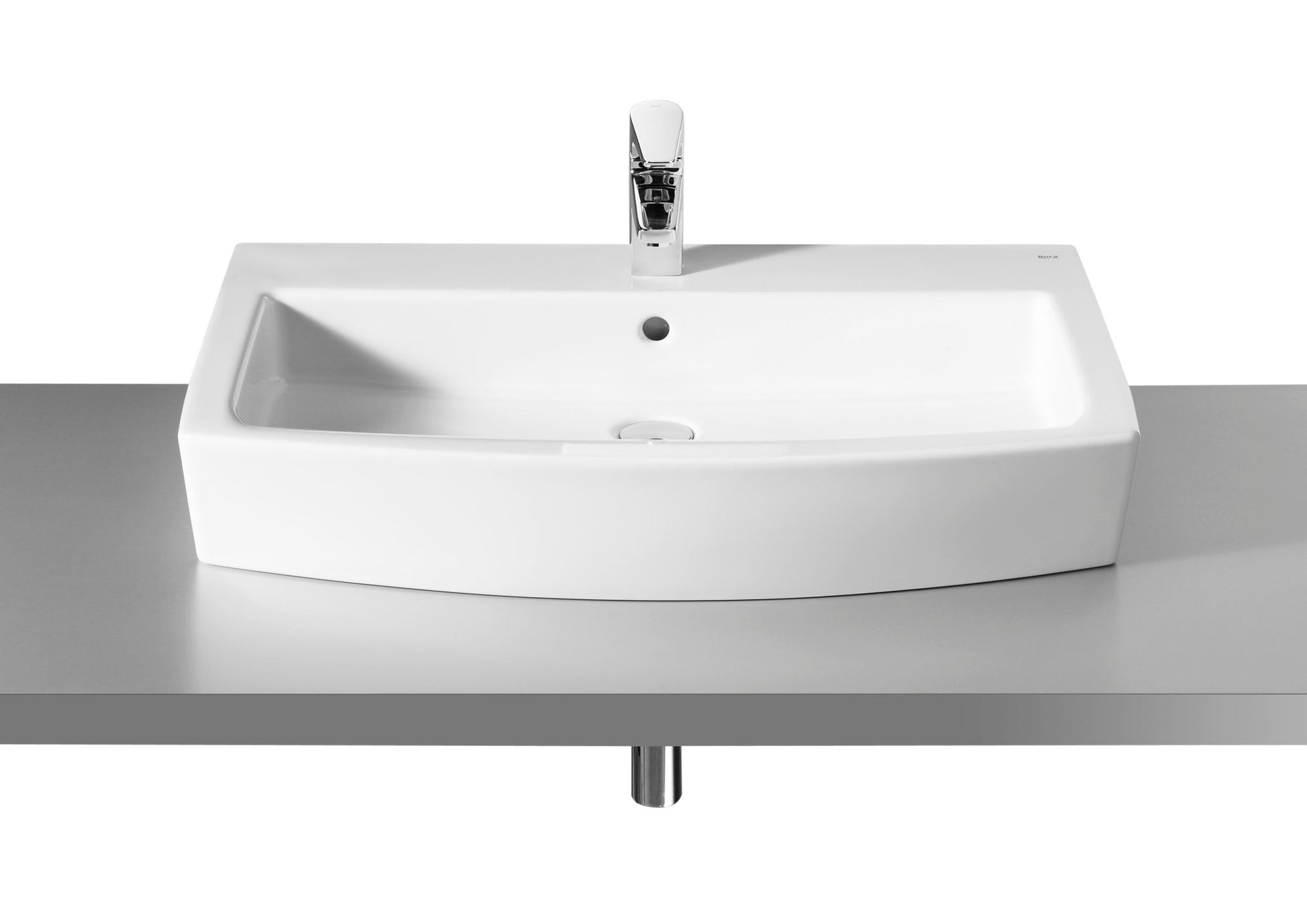 Roca - Lavabo Hall mural o de sobre encimera compacto - BricoandPool