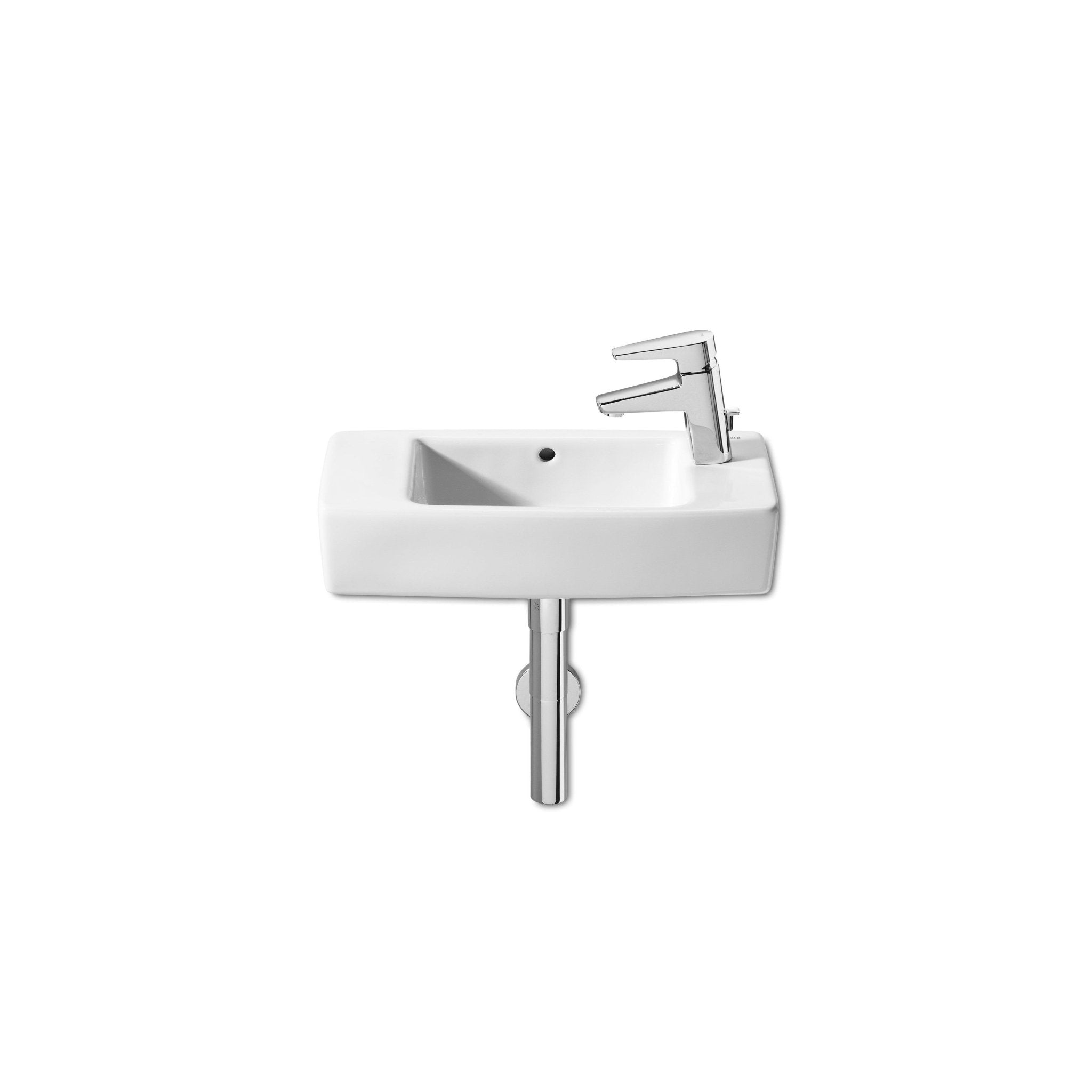 Roca - Lavabo Hall mural o de sobre encimera compacto - BricoandPool