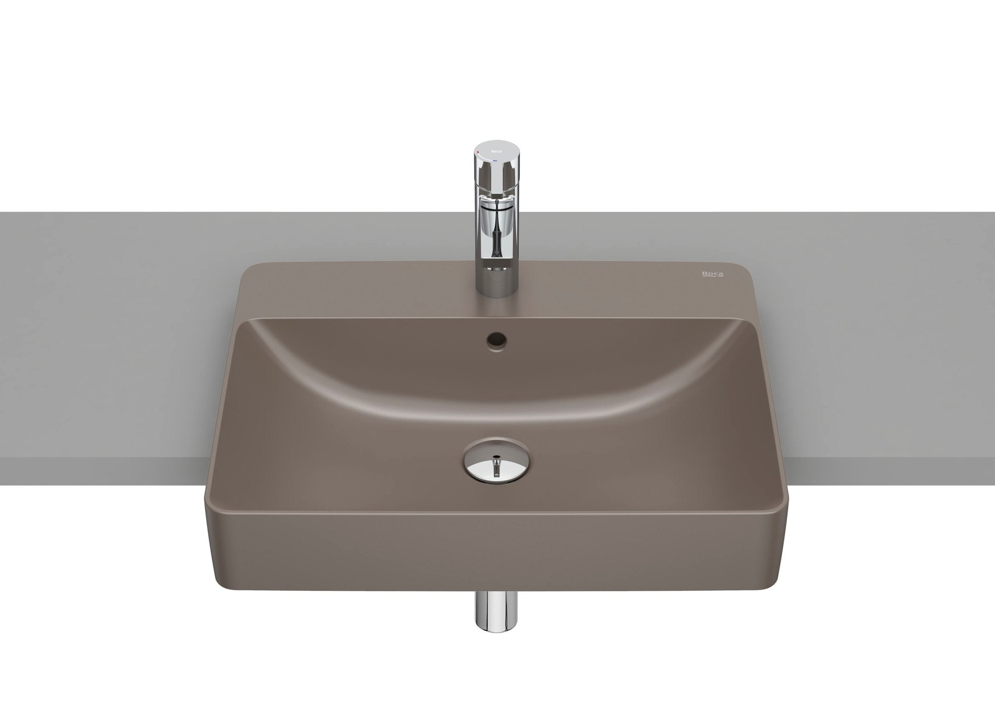 Roca - Lavabo Inspira de Fineceramic® de semiempotrar - BricoandPool