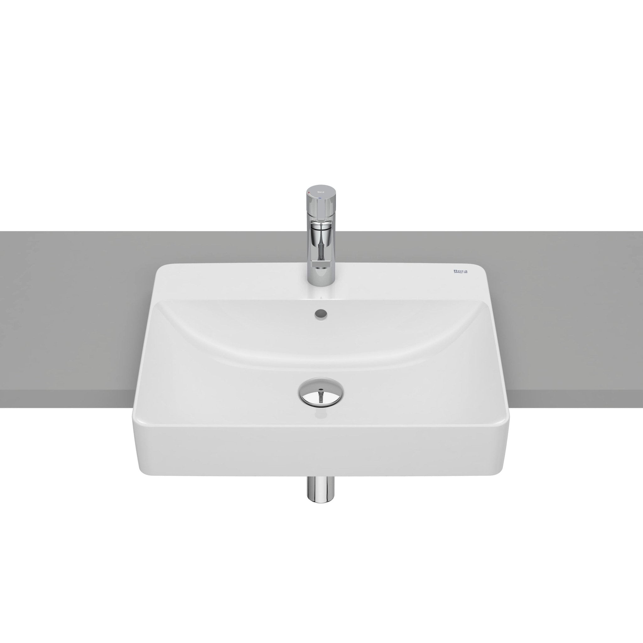 Roca - Lavabo Inspira de Fineceramic® de semiempotrar - BricoandPool