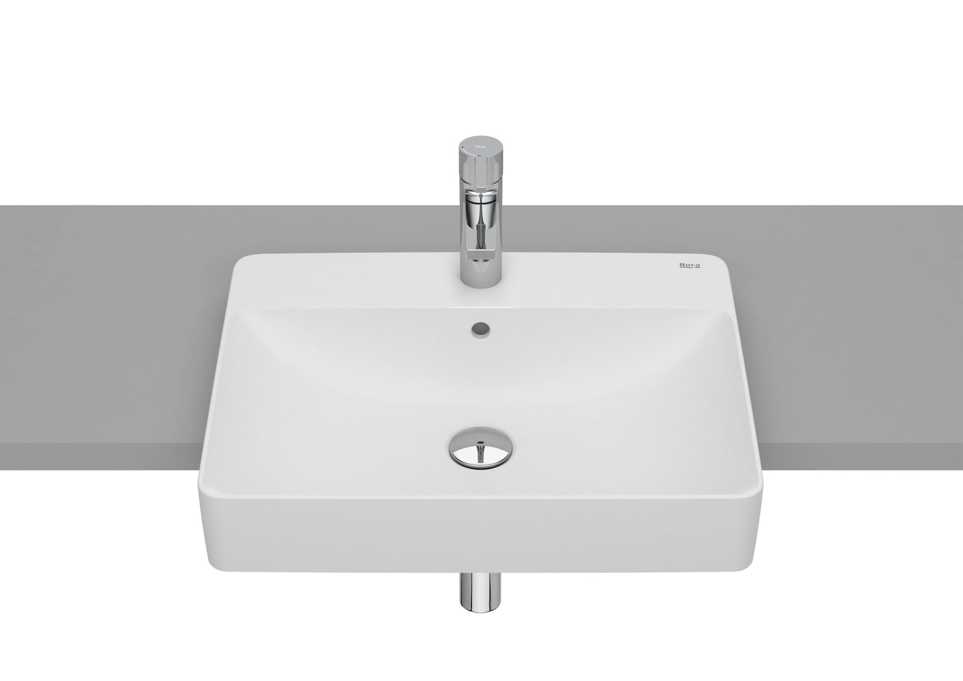 Roca - Lavabo Inspira de Fineceramic® de semiempotrar - BricoandPool