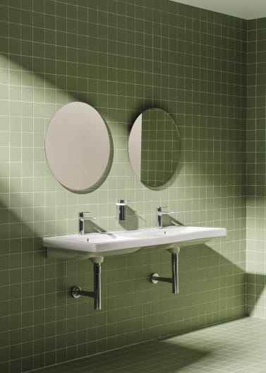 Roca - Lavabo The Gap mural doble - BricoandPool