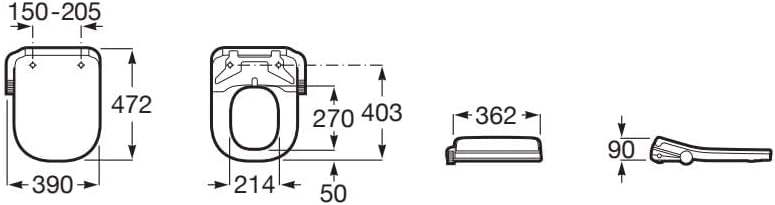 Roca - M4 Square Compact - BricoandPool