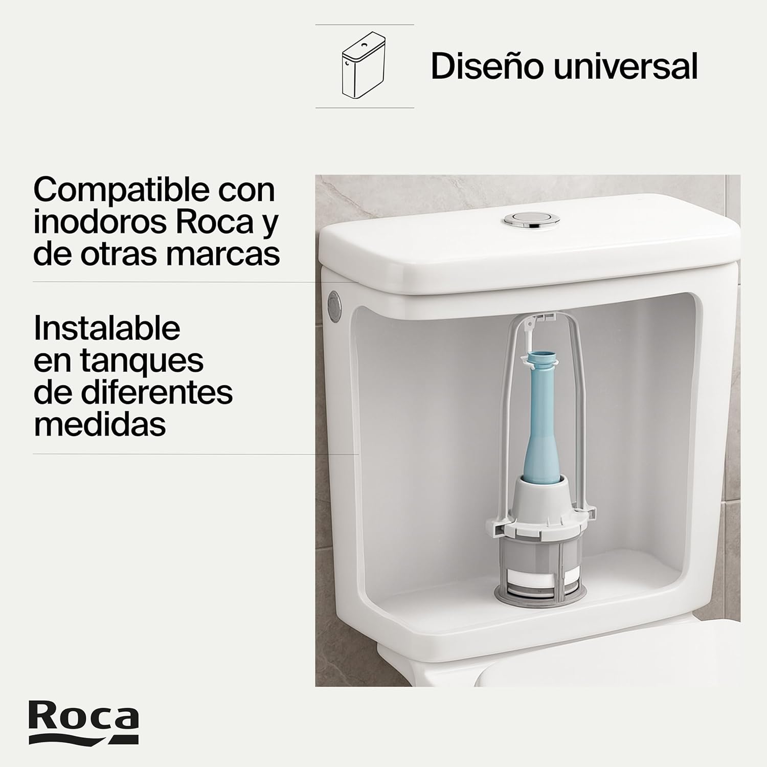 Roca - Mecanismo alimentación simple (A822502200) - BricoandPool