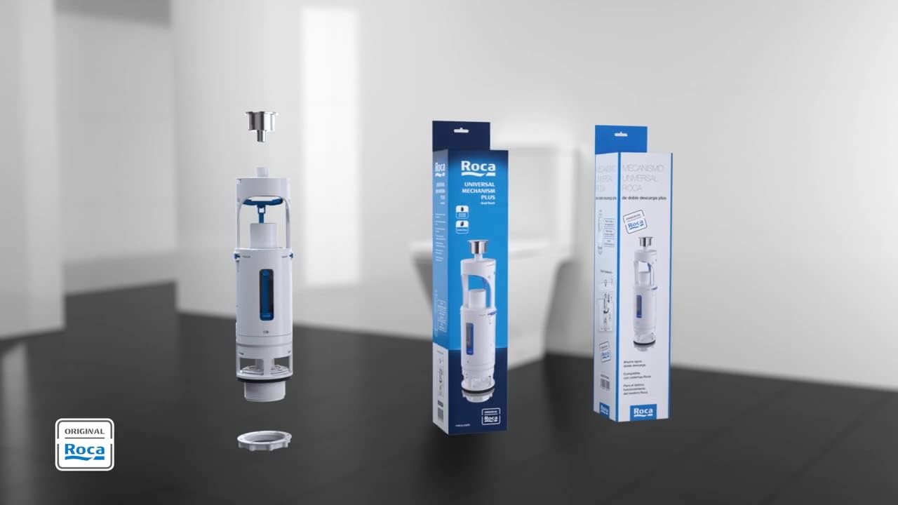 Roca - Mecanismo de doble descarga Plus con 2 pulsadores (A822505500) - BricoandPool