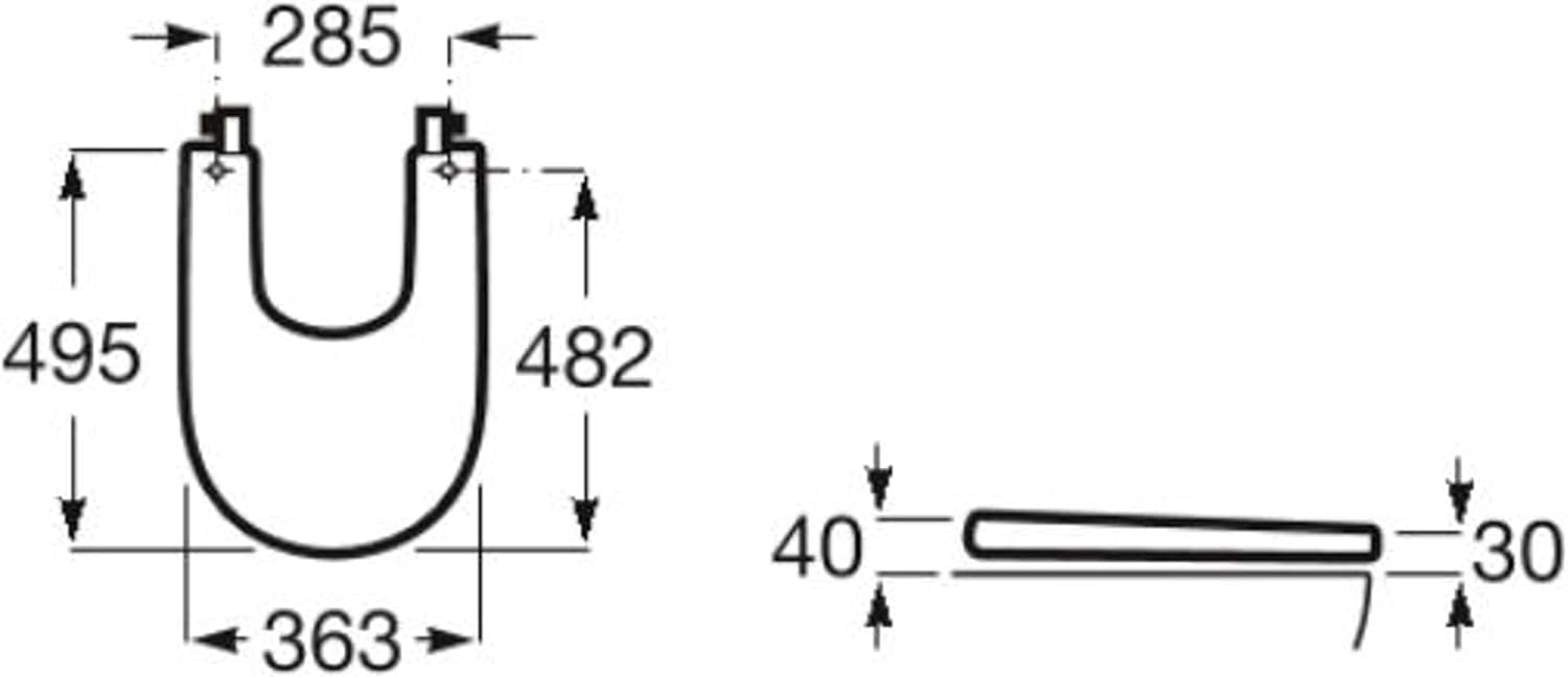 Roca - Meridian tapa de Supralit® para bidé - BricoandPool