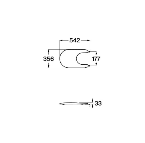 Roca - Meridian tapa para bidé - BricoandPool