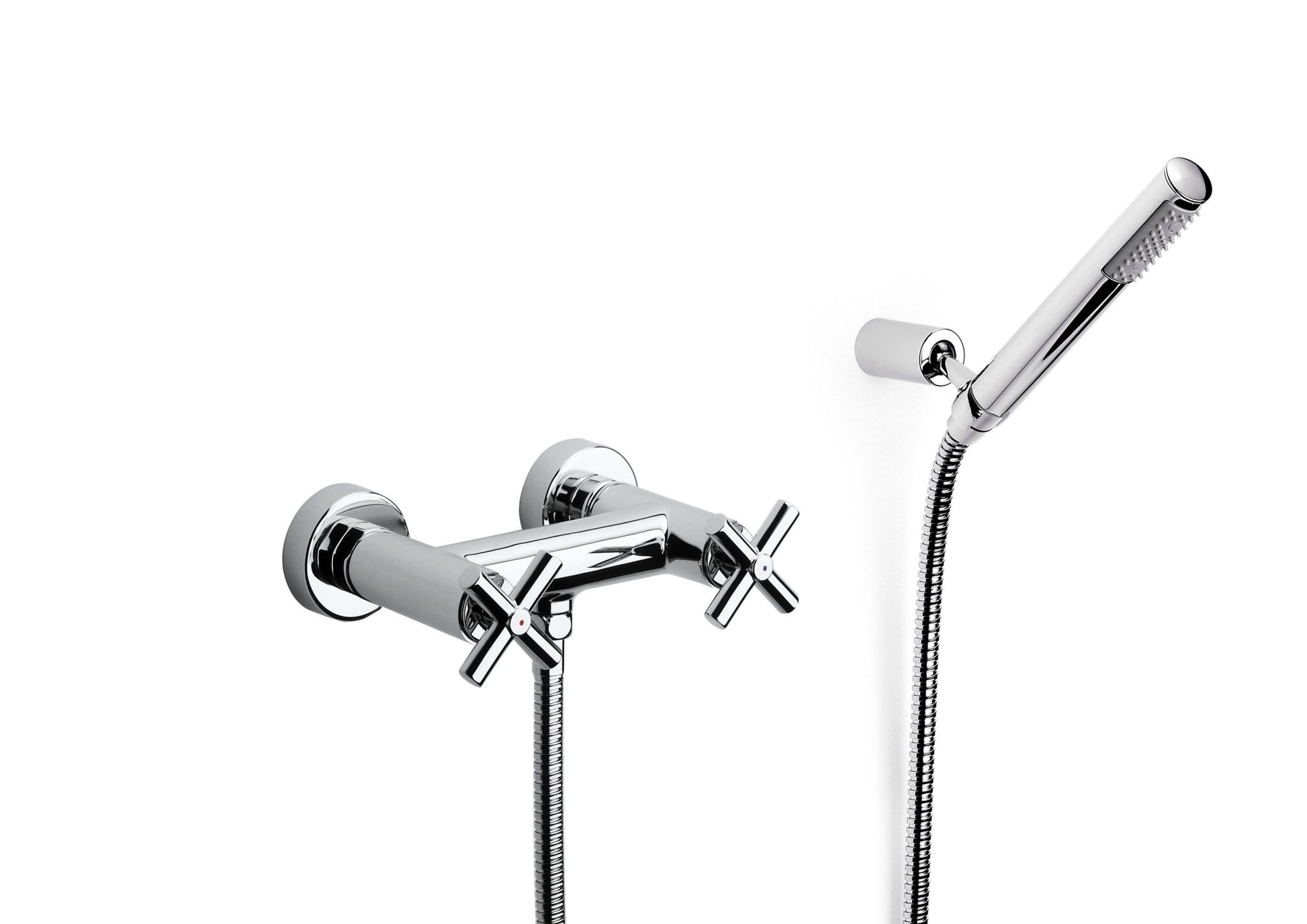 Roca - Mezclador bimando exterior ducha con ducha de mano, flexible de 1,50 m. y soporte articulado Loft A5A2043C00 - BricoandPool