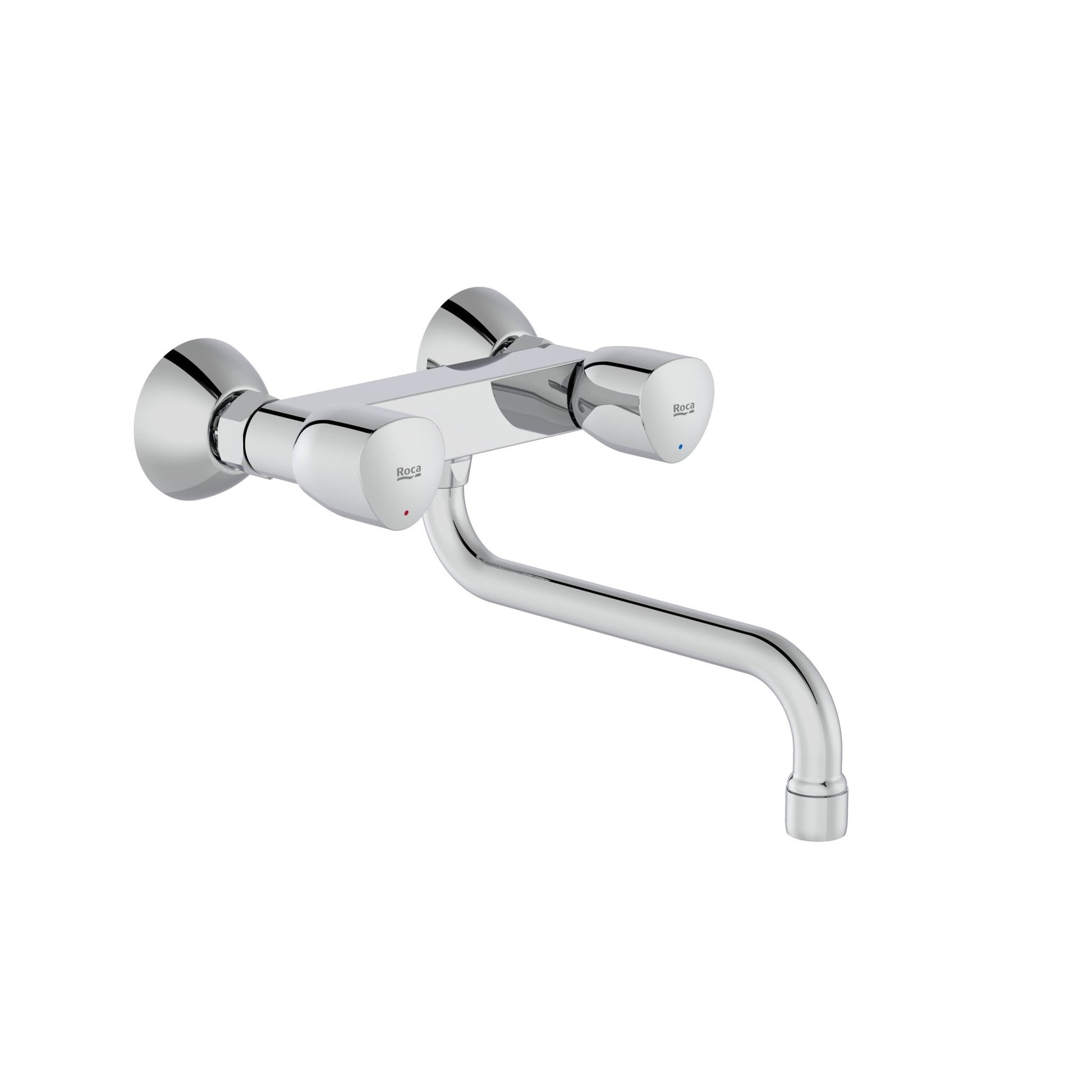 Roca - Mezclador bimando exterior para fregadero de cocina o lavadero con caño inferior giratorio Brava A5A768EC00 - BricoandPool