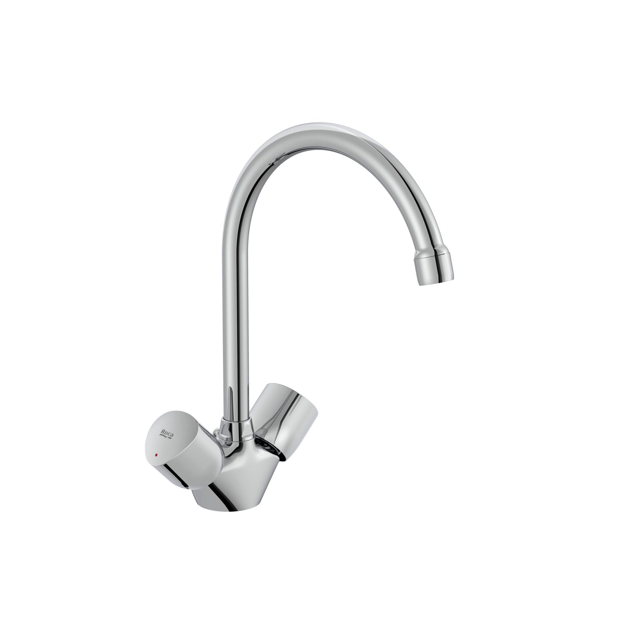 Roca - Mezclador bimando para fregadero de cocina y lavadero con caño giratorio Brava A5A848EC00 - BricoandPool