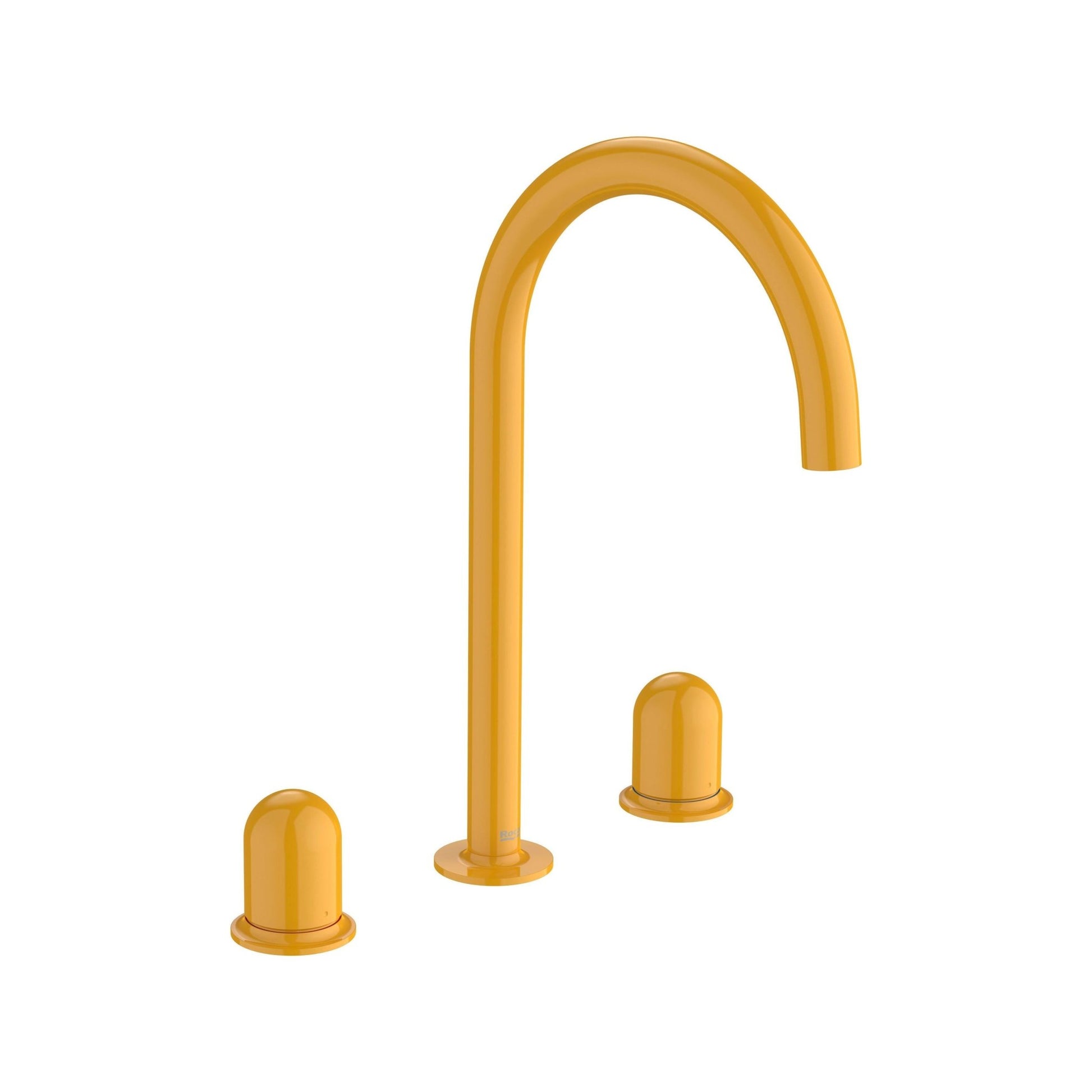 Roca - Mezclador bimando para lavabo con manetas de repisa Dome Amarillo Miel, Nu A5A3V3FP10 - BricoandPool