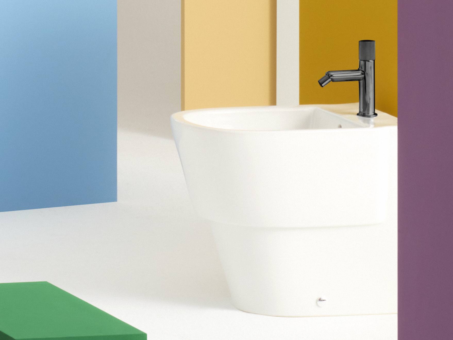 Roca - Mezclador monomando de cuerpo liso para bidé con maneta Stripes, Nu Negro titanio A5A6C3FCN0 - BricoandPool