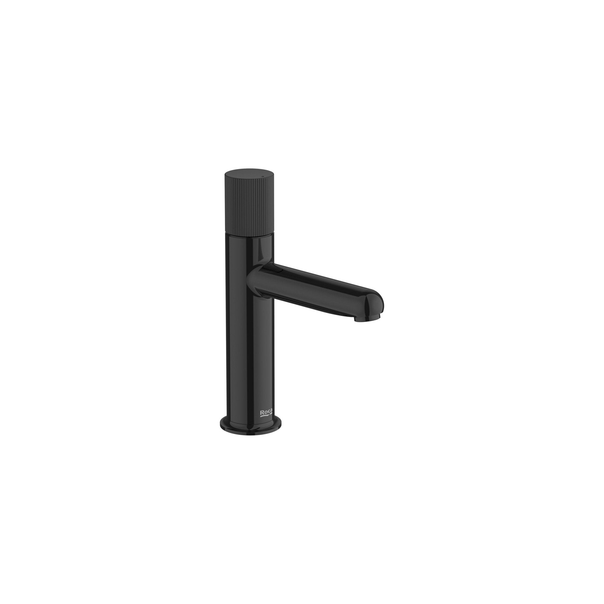 Roca - Mezclador monomando de cuerpo liso para lavabo con maneta Stripes Negro Titanio, Nu A5A3B3FCN0 - BricoandPool
