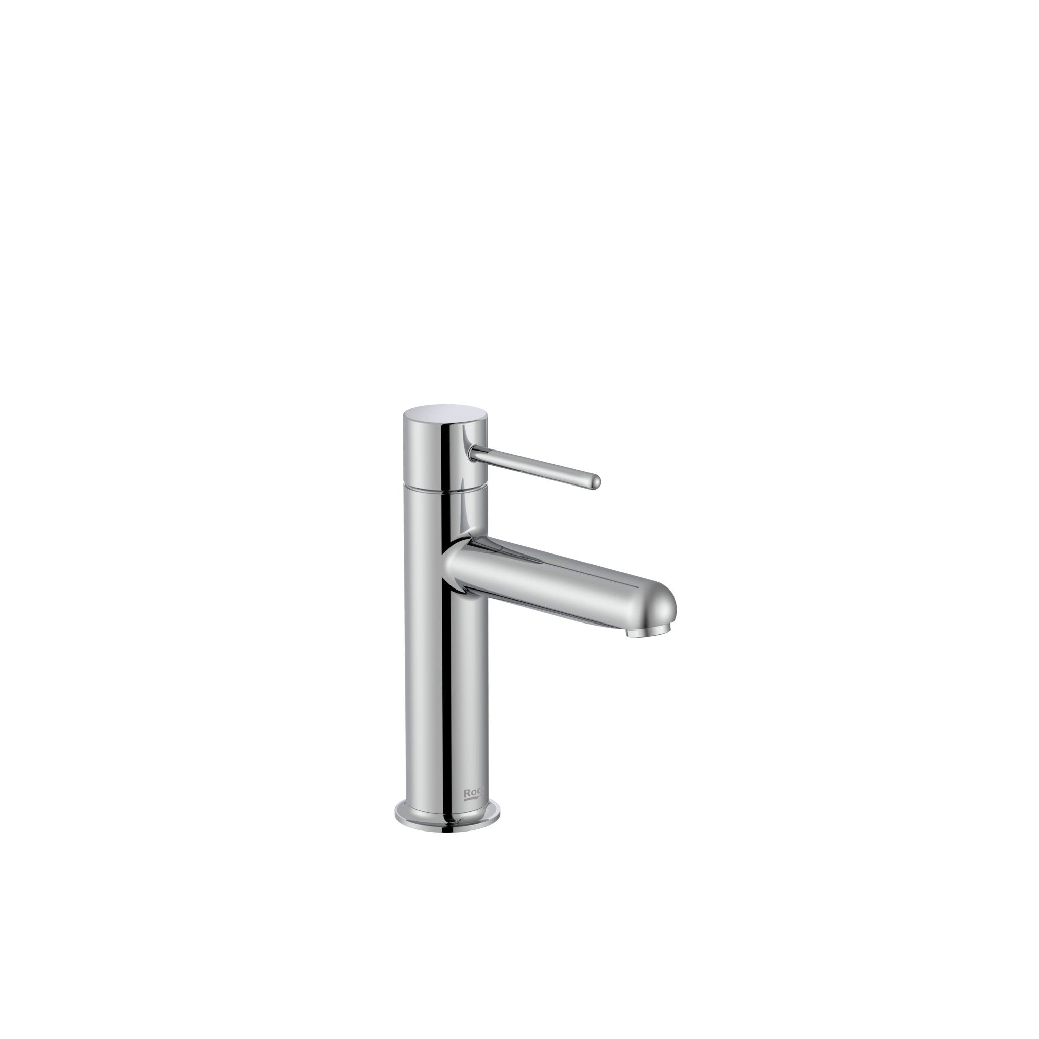 Roca - Mezclador monomando de cuerpo liso para lavabo Cromado, Nu A5A323FC00 - BricoandPool