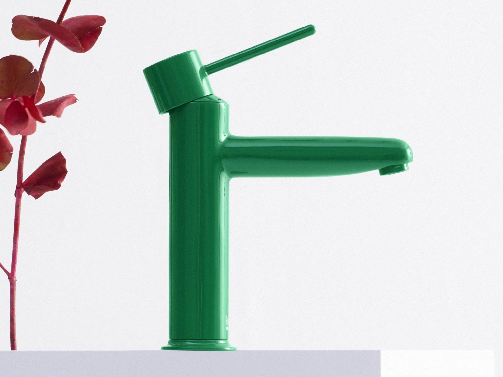 Roca - Mezclador monomando de cuerpo liso para lavabo Verde Menta, Nu A5A323FP20 - BricoandPool