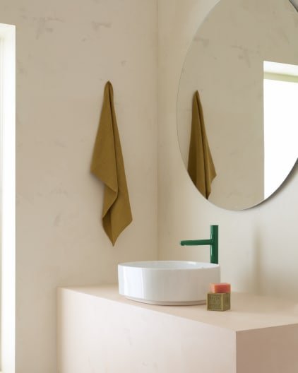 Roca - Mezclador monomando de cuerpo liso y caño alto para lavabo con maneta Stripes Verde Menta, Nu A5A3C3FP20 - BricoandPool