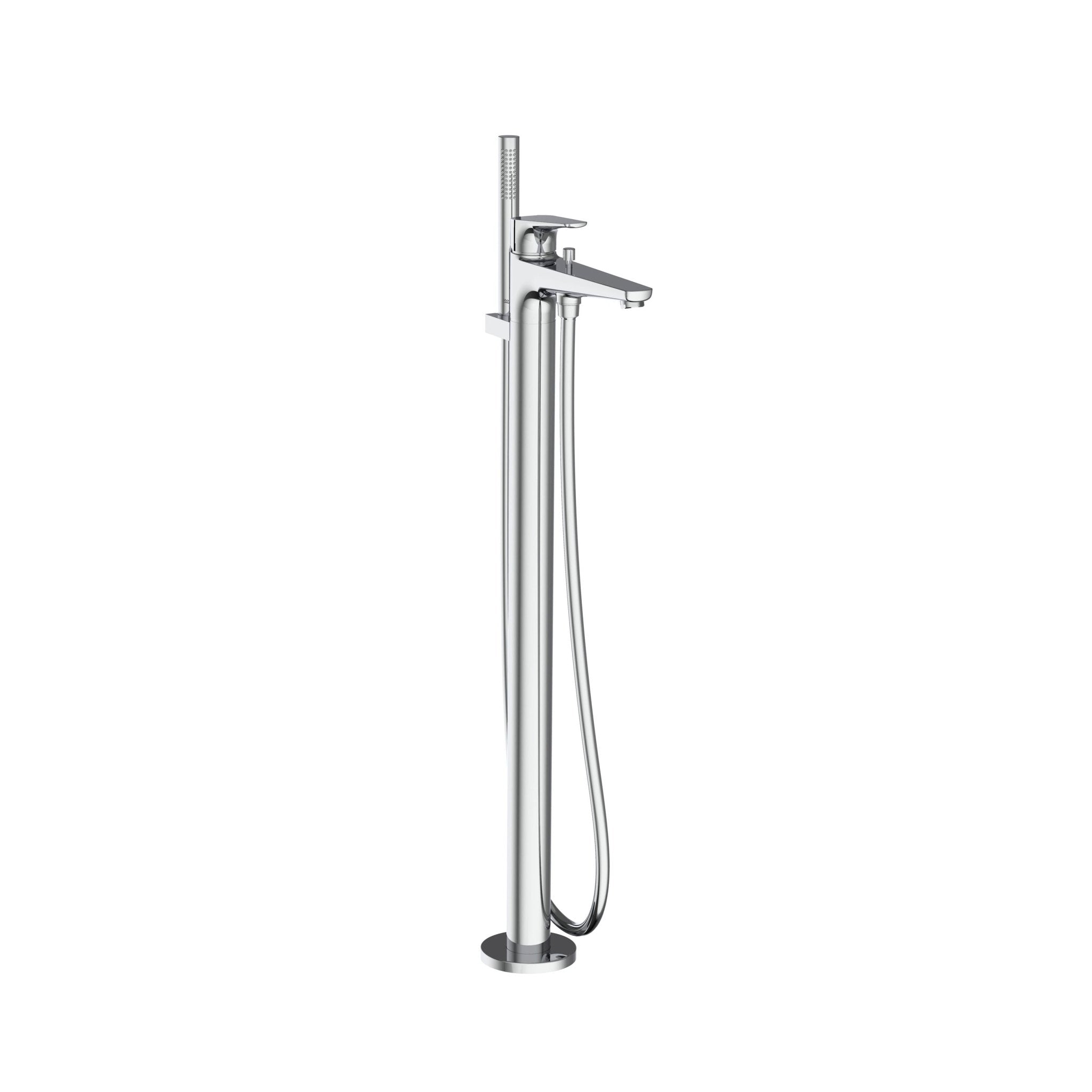 Roca - Mezclador monomando de pie para bañera con inversor automático Atlas A5A2790C00 - BricoandPool