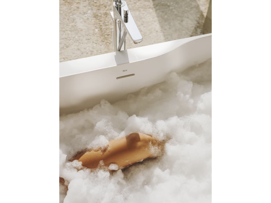 Roca - Mezclador monomando de pie para bañera Pals A5A276DC00 - BricoandPool