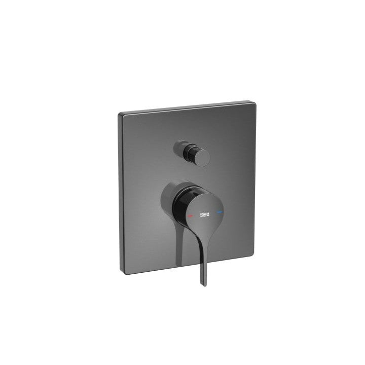 Roca - Mezclador monomando empotrable Insignia negro titanio A5A0B3ACN0 - BricoandPool