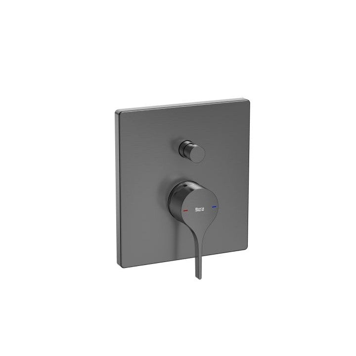 Roca - Mezclador monomando empotrable Insignia negro titanio cepillado A5A0B3ANM0 - BricoandPool