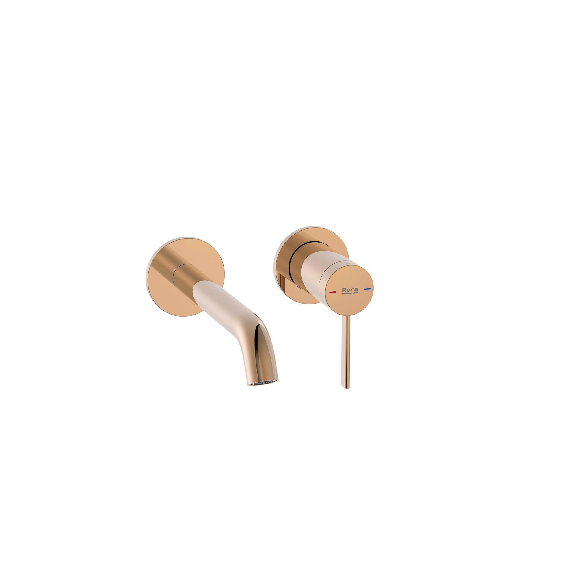 Roca - Mezclador monomando empotrable para lavabo Ona, Oro Rosado A5A359ERG0 - BricoandPool