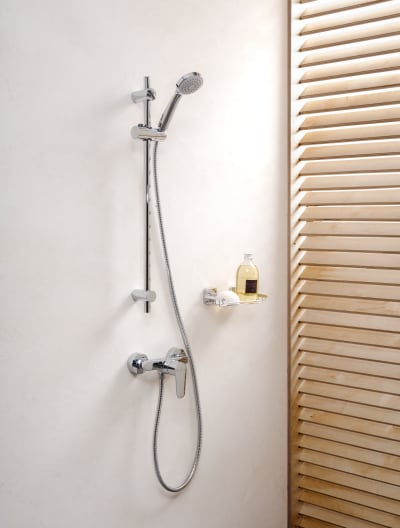 Roca - Mezclador monomando exterior para ducha con ducha de mano Victoria Plus A5A204FC00 - BricoandPool