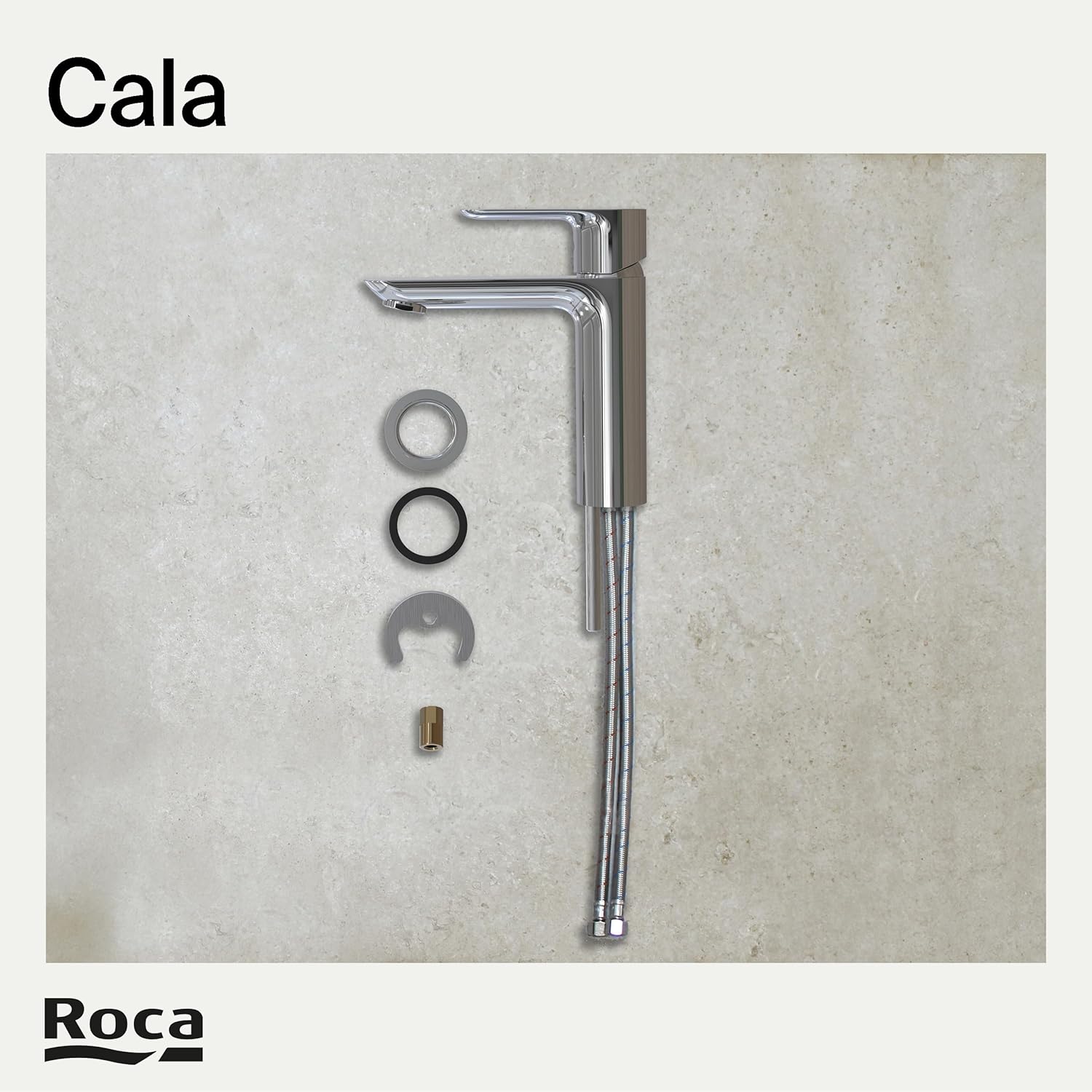 Roca - Mezclador monomando para lavabo Cala A5A326EC00 - BricoandPool