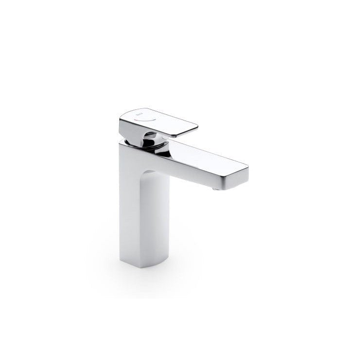 Roca - Mezclador monomando para lavabo con cuerpo liso y desagüe click - clack L90 A5A3F01C00 - BricoandPool