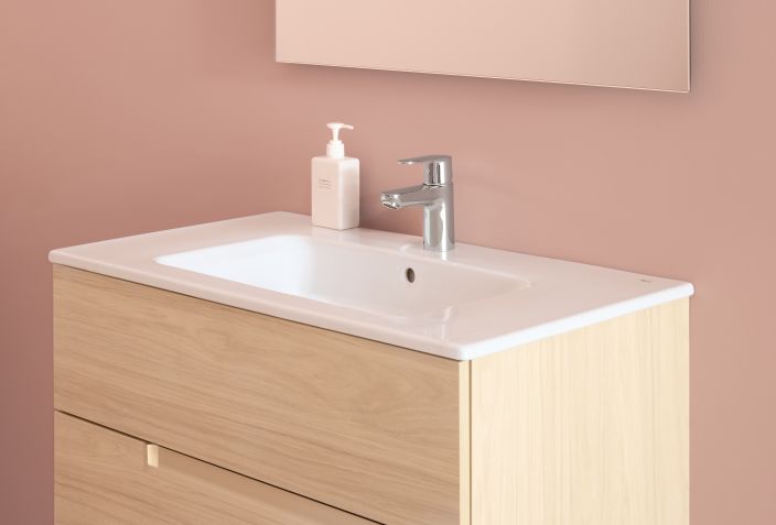 Roca - Mezclador monomando para lavabo con desagüe automático Victoria Plus. A5A304FC00 - BricoandPool