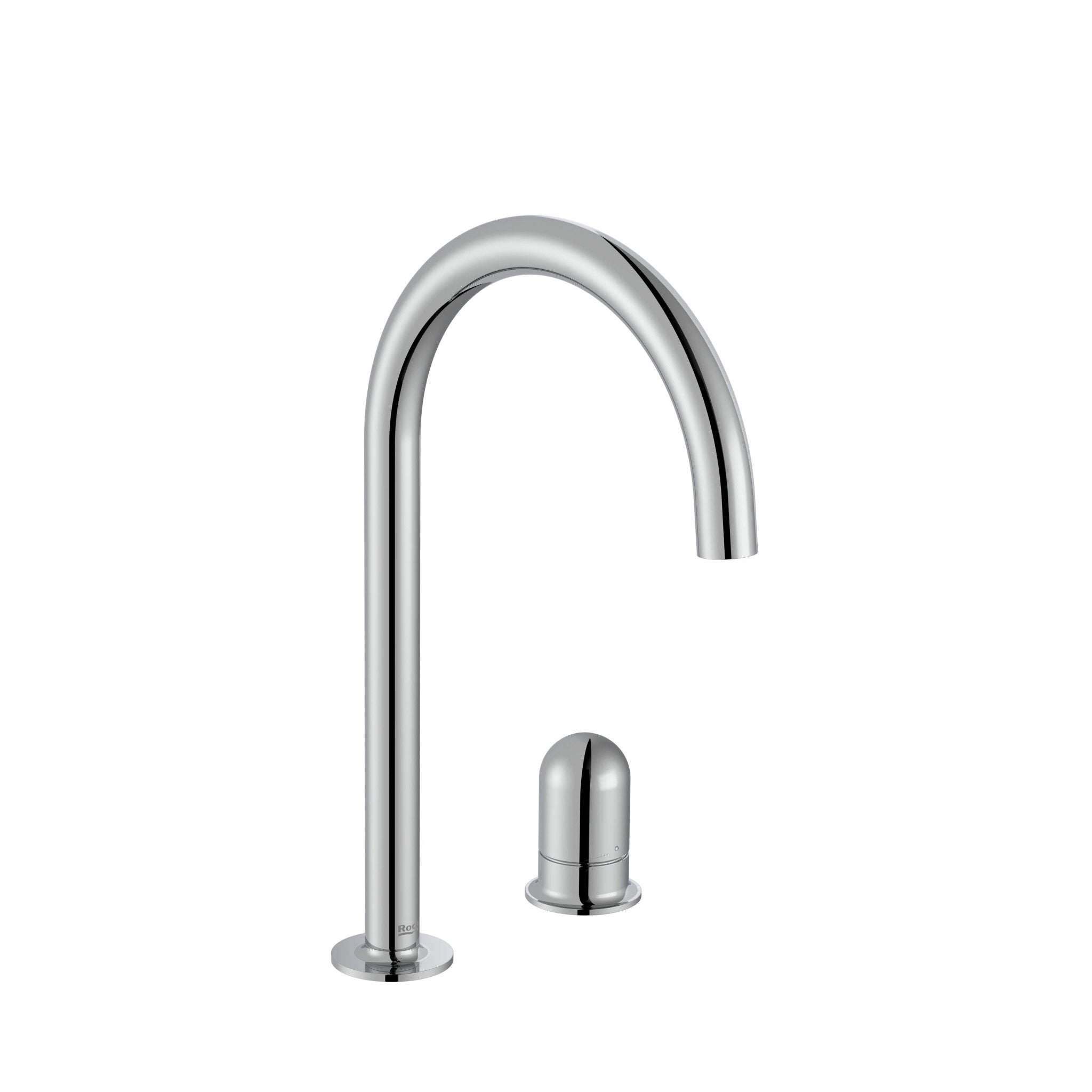 Roca - Mezclador monomando para lavabo con maneta de repisa Dome Cromado, Nu A5A3W3FC00 - BricoandPool