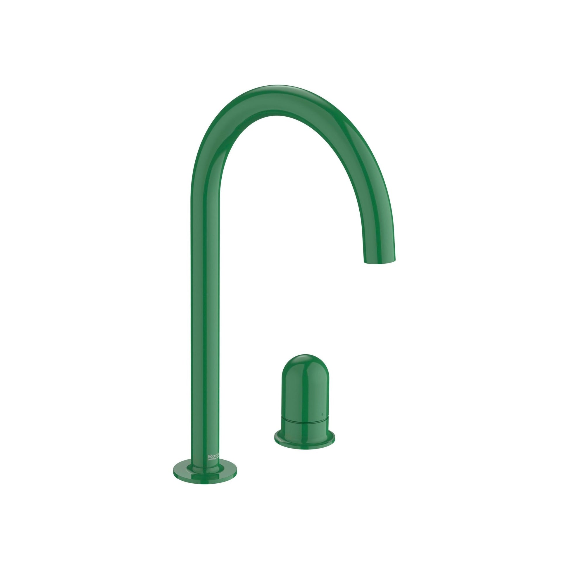 Roca - Mezclador monomando para lavabo con maneta de repisa Dome Verde Menta, Nu A5A3W3FP20 - BricoandPool