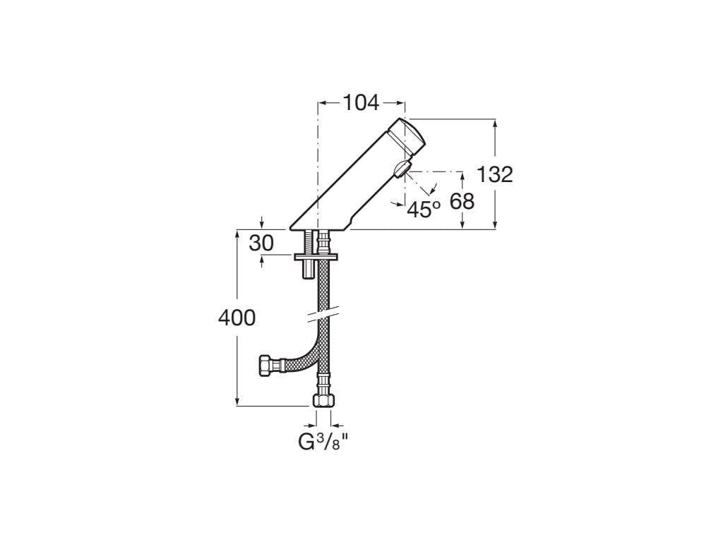 Roca - Mezclador temporizado de repisa para lavabo con pulsador con regulación de temperatura Avant A5A3279C00 - BricoandPool