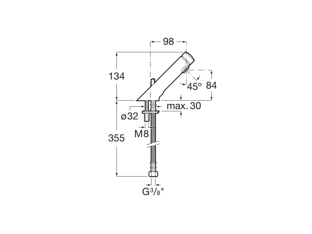 Roca - Mezclador temporizado de repisa para lavabo con pulsador y maneta lateral Avant A5A3179C00 - BricoandPool
