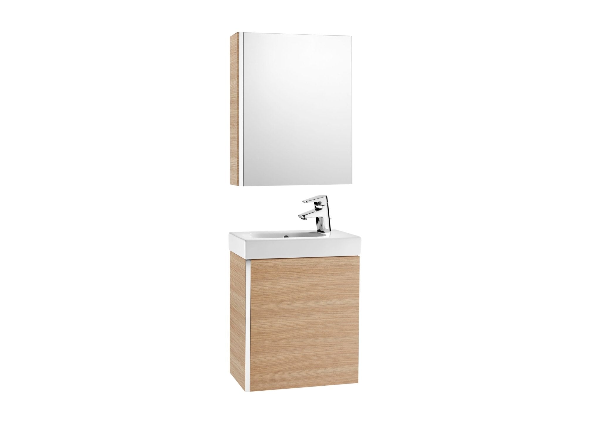 Roca - Mini Mueble base Pack lavabo y armario espejo - BricoandPool